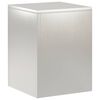 vidaXL Supporto per piante Argento 30 x 30 x 40 cm Acciaio