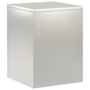 vidaXL Supporto per piante Argento 30 x 30 x 40 cm Acciaio