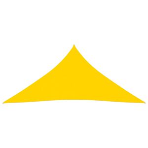vidaXL Parasole a Vela Oxford Triangolare 3,6x3,6x3,6 m Giallo