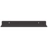 vidaXL Mensola sospesa 2 pcs Nero 30 x 9 x 2,5 cm Acciaio