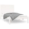 vidaXL Giroletto Bianco in Legno Massello 90x200 cm