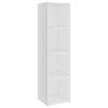 vidaXL Mobili Porta TV 3 pz Bianco 142,5x35x36,5 cm Legno Multistrato