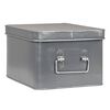 LABEL51 Scatola Portaoggetti Media 27x21x16 cm L Grigio Anticato