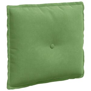 vidaXL Cuscino per Schiena Verde chiaro 50 x 45 cm Tessuto in Cords