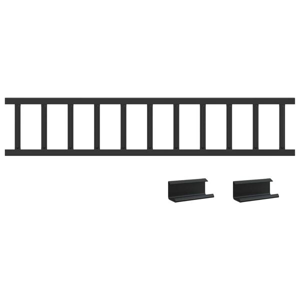 vidaXL Guardia per neve sul tetto 1200 x 2,5 x 20 cm Acciaio