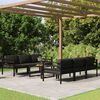 vidaXL Set Divani da Giardino 7 pz con Cuscini in Alluminio Antracite