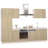 vidaXL Set Armadi da Cucina 7 pz Rovere Sonoma in Truciolato
