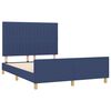 vidaXL Giroletto senza Materasso Blu 140x190 cm in Tessuto