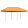 vidaXL Tenda da Festa Pieghevole Pop-Up Arancione 580x292x315 cm