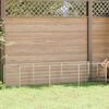 vidaXL Gabbia per Cani Argento 3 m&sup2; in Acciaio