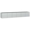 vidaXL Letto Rialzato Giardino 480x80x77 cm in Acciaio Zincato Argento