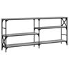 vidaXL Tavolo Consolle Grigio Sonoma 180x29x76,5 cm Legno Multistrato