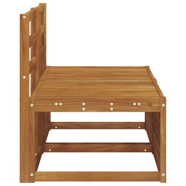 vidaXL 2 Pezzo Divano centrale per esterno Legno di Acacia Massello