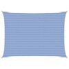 vidaXL Telo Ombra Blu e Bianco 5 x 6 m HDPE