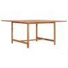 vidaXL Tavolo da Giardino 150x150x76 cm in Legno Massello di Teak