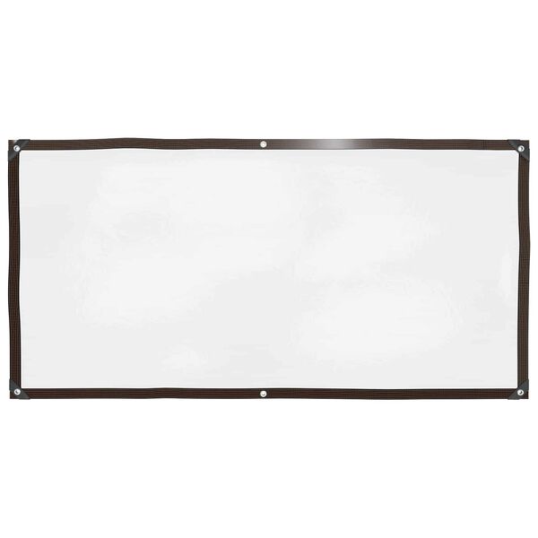 vidaXL Telo con Occhielli Trasparente 1 x 2 m Polietilene