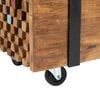 vidaXL Mobile Porta TV 110x30x32,5 cm in Legno Massello di Teak