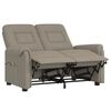 vidaXL Divano Reclinabile a 2 Posti Grigio Chiaro in Microfibra