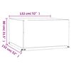 vidaXL Coperture Mobili Giardino 2pz 8 Occhielli 132x132x80cm Quadrate