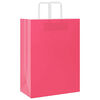 vidaXL Sacchetti di Carta 50 pz con Manici Rosa 32x17x44 cm