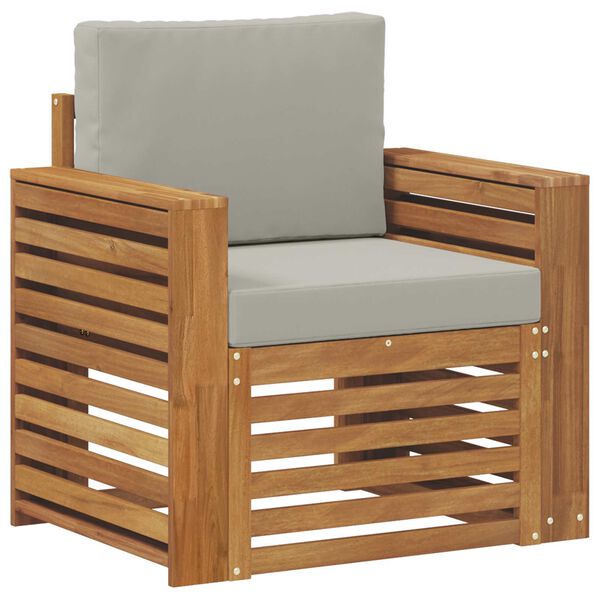 vidaXL Set di divani da esterno con cuscino Naturale 79 x 63 x 73 cm