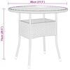 vidaXL Set Bistrot da Giardino 5 pz Polyrattan e Legno Massello Nero