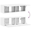 vidaXL Mobile TV da parete 2 pcs Bianco Lucido 98 x 31 x 29,5 cm