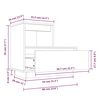 vidaXL Comodini Bianchi 2 pz 60x34x51 cm in Legno Massello di Pino