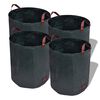 vidaXL Sacchi per Rifiuti da Giardino Verde Tessuto in PP 45 x 76 cm