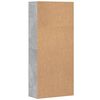 vidaXL Credenza Grigio Cemento 80x35x180 cm in Legno Multistrato