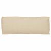 vidaXL Cuscino Beige 110 x 40 x 8 cm Tessuto Oxford