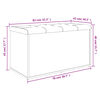 vidaXL Panca Portaoggetti Grigio Sonoma 82x42x45 cm Legno Multistrato