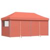 vidaXL Tendone per Feste Pieghevole Pop-Up con 4 Pareti Terracotta