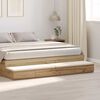 vidaXL Cassetti per letto Rovere artigianale 200 x 36,5 x 16,5 cm