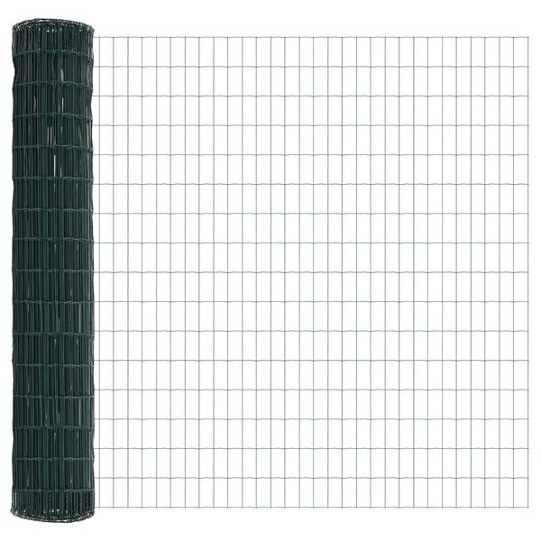 vidaXL Recinzione Euro Verde 1.6 x 10 m Ferro rivestito in PVC