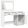vidaXL Tavolo da Trucco 2 pcs Bianco 40 x 41 x 75 cm Legno multistrato