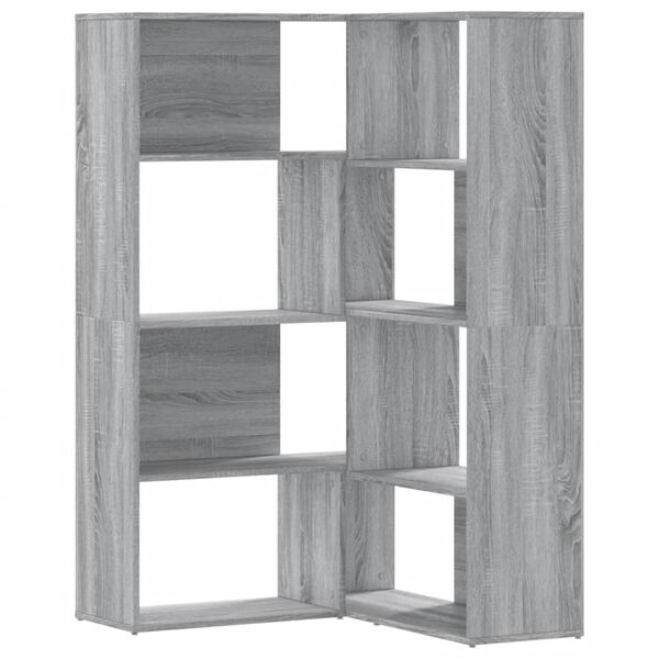 vidaXL Libreria a 4 Ripiani Grigio Sonoma 85x85x140 cm in Truciolare