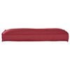 vidaXL Cuscino per schienale pallet Rosso Vino 120 x 40 x 12 cm