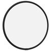 vidaXL Specchio da Parete Nero Ø 20 cm Rotondo