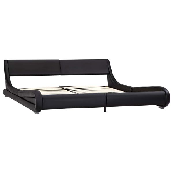 vidaXL Giroletto Nero in Similpelle 180x200 cm