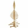 vidaXL Albero di Natale in legno Marrone 150 cm Legno di pino massello
