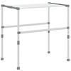 vidaXL Stendibiancheria 83x(50-55)x(40-85) cm in Alluminio