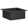 vidaXL Anello per Focolare Nero 90 x 90 x 25 cm Acciaio