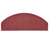 vidaXL Tappetini per scale 15 pz 65x24x4 cm Bordeaux Semicircolari Grandi