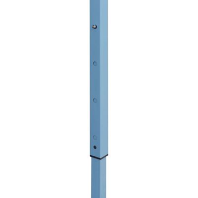 vidaXL Gazebo Pieghevole con 2 Pareti 5x5 m Blu