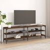 vidaXL Mobile Porta TV Rovere Marrone 160x30x50 cm Legno Multistrato