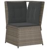 vidaXL Set Divani da Giardino 7 pz con Cuscini in Polyrattan Grigio