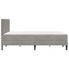 vidaXL Struttura letto con materasso Grigio chiaro 120 x 190 cm