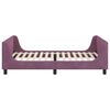 vidaXL Struttura letto bambini con testata Viola 90 x 190 cm Velluto
