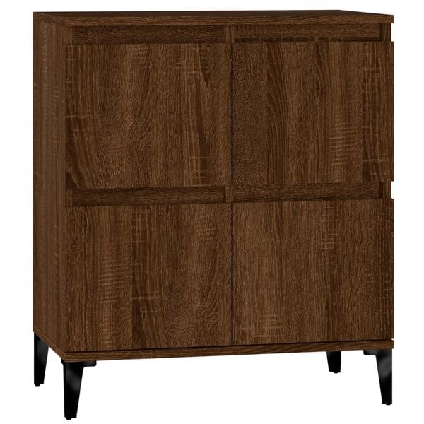 vidaXL Credenza Rovere Marrone 60x35x70 cm in Legno Multistrato